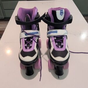 Mongoose Roller Skates Adjustable 5-8 Model MG097GL Kids Purple/Black/White 2013